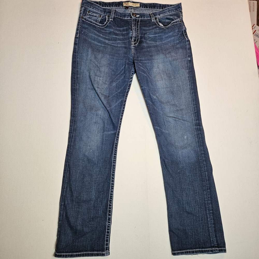 BKE‎ Drew Bootcut Jeans Women's 34x33.5 Medium Wash Stretch Denim